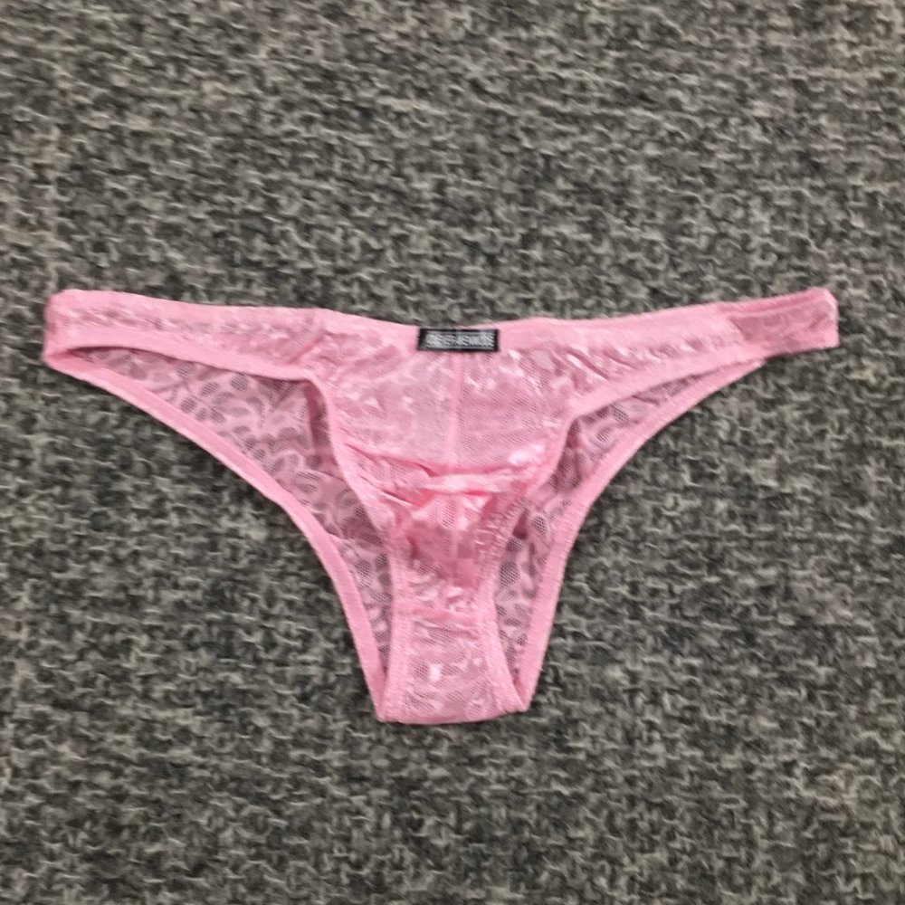 Clever Bulge Pouch Lace Bikini Briefs